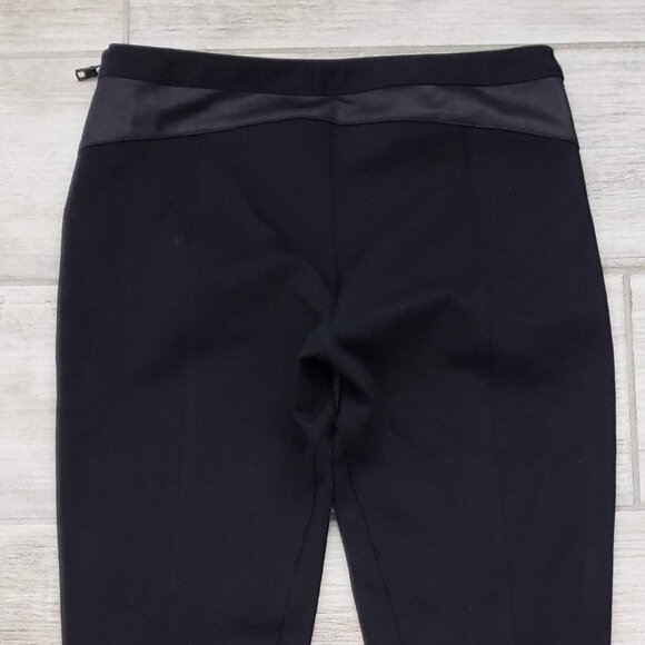 AX Armani Exchange Moto Skinny Pants Women's Low Rise Coated Fabric Panel 2 - Picture 4 of 8